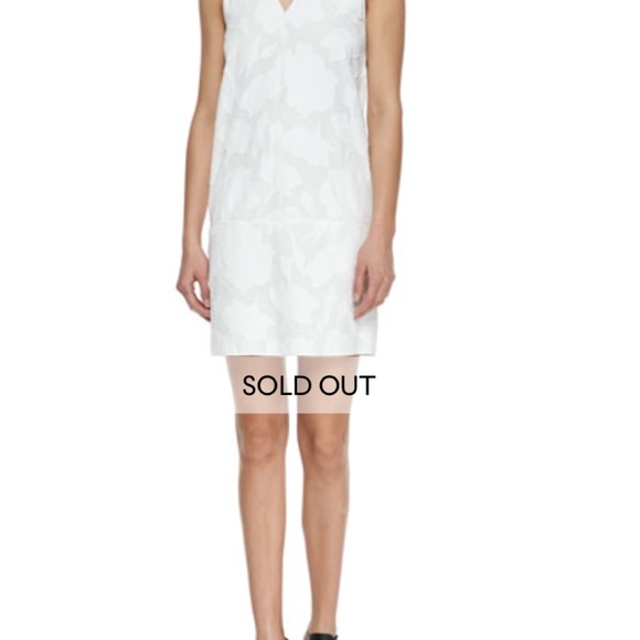 NWT Rag and Bone Augusta Embossed Dress, Bright White - Picture 7 of 7